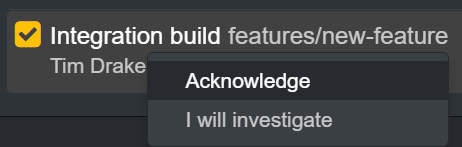 Acknowledge
