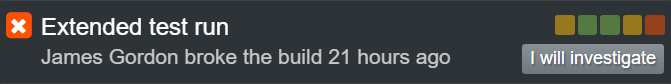 Build history