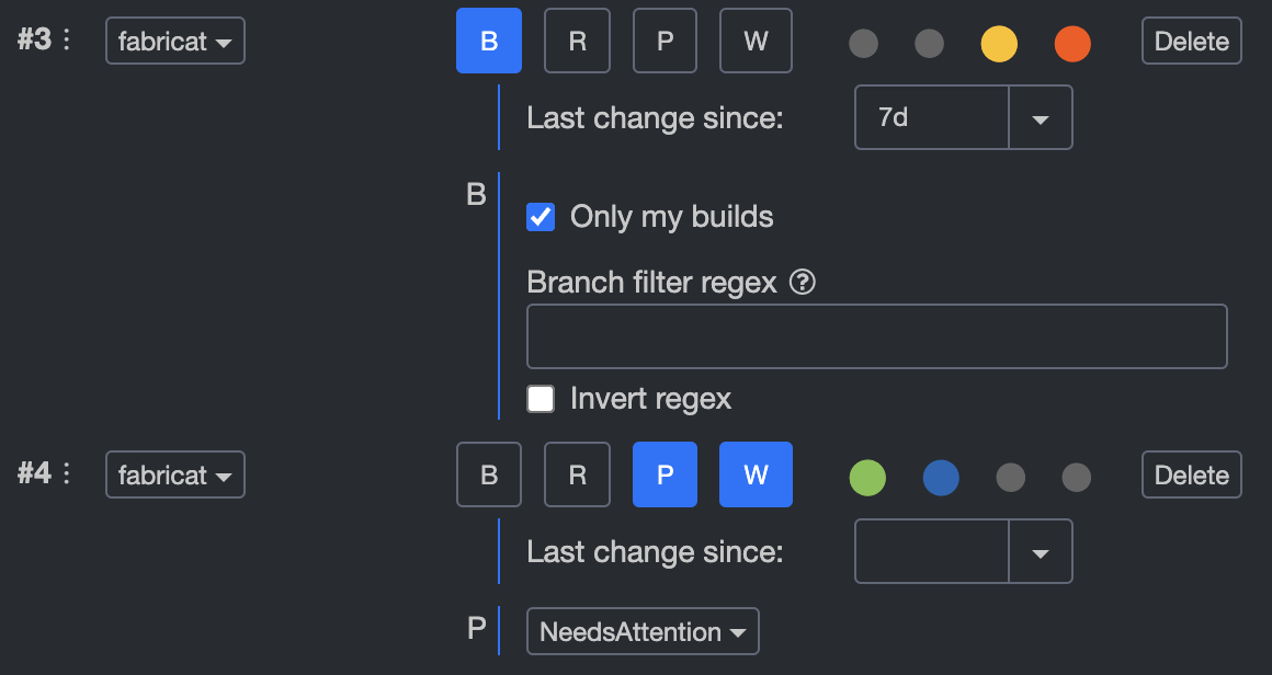 Action list rules